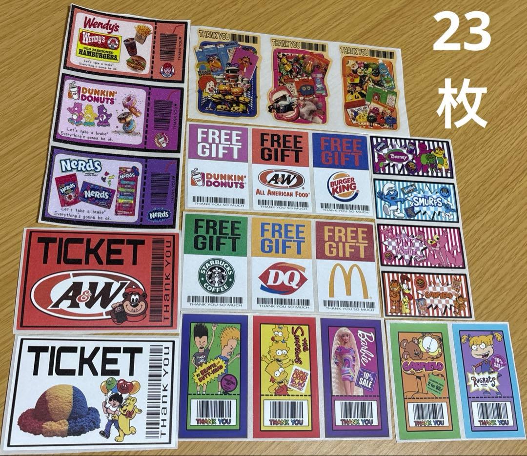 アメキャラ　ステッカー　300枚　詰め合わせパック② 平袋&ジップ袋付き