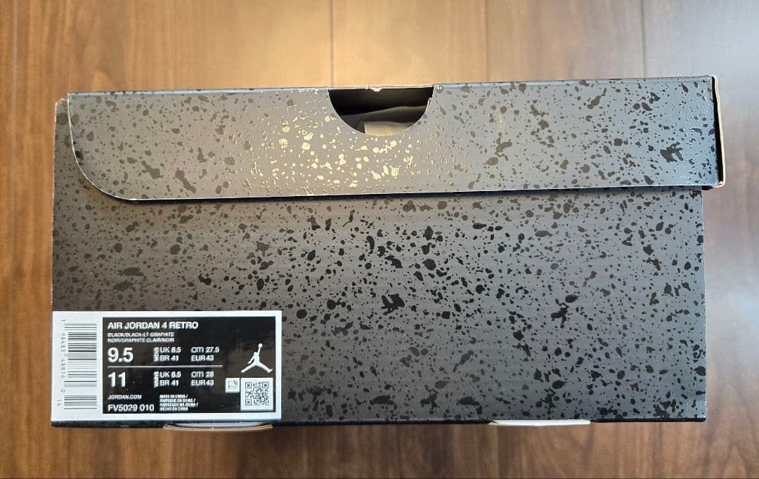 NIKE Air Jordan 4 Retro \"Black Cat\"27.5㎝