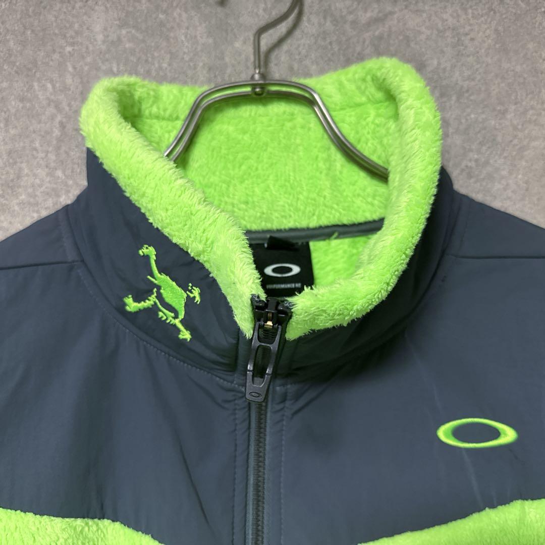 OAKLEY オークリー スカル コレクション フリースジャケット グリーン系