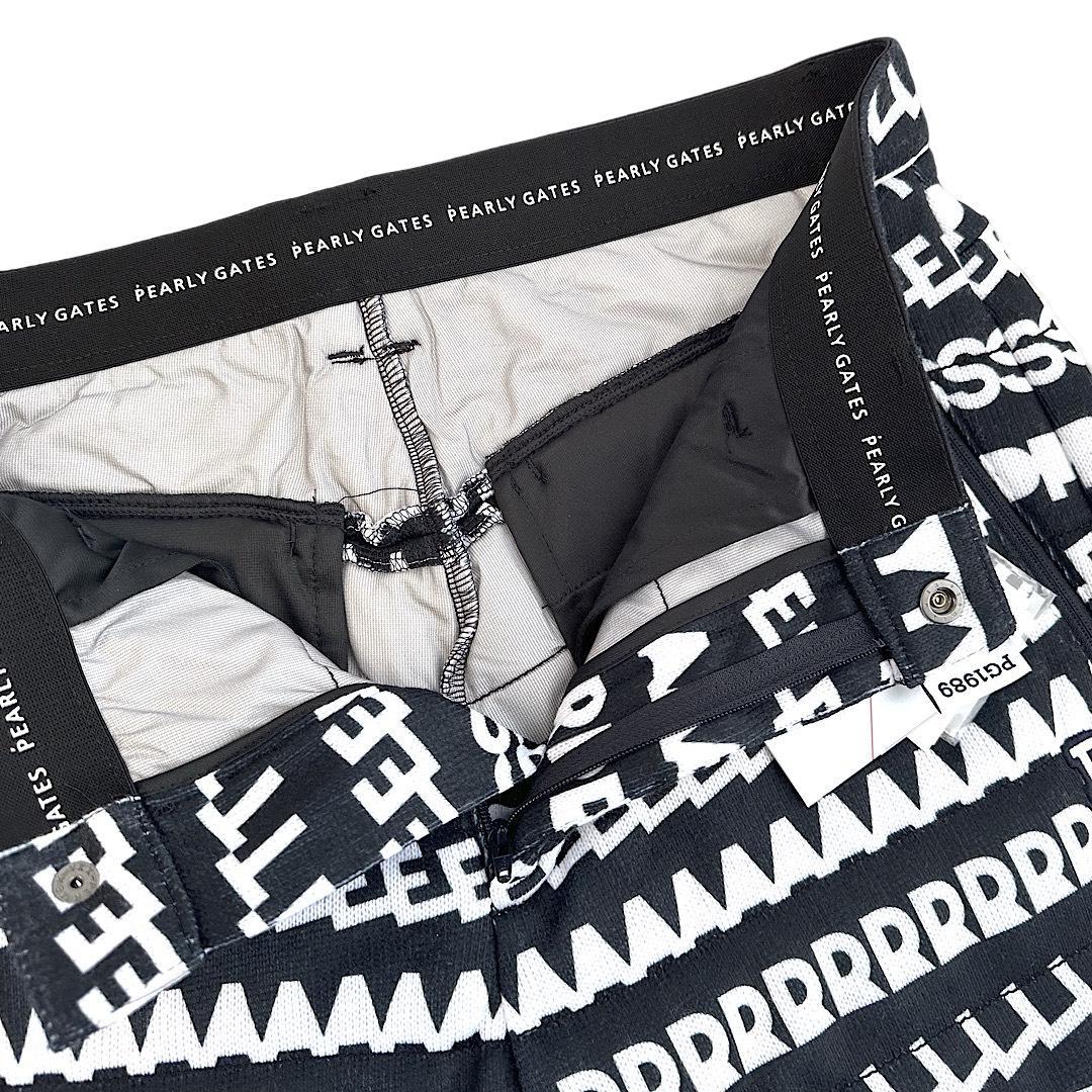 662 パーリーゲイツ定価36,300円ロゴボーダー柄 キルティングパンツ4 M