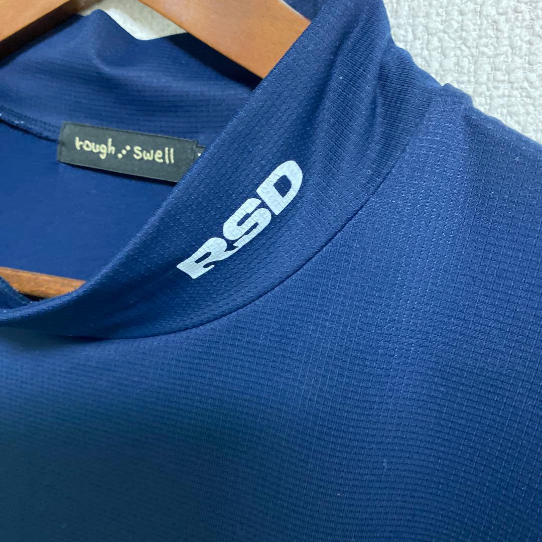 rough swell ネイビー ハイネックシャツ XL