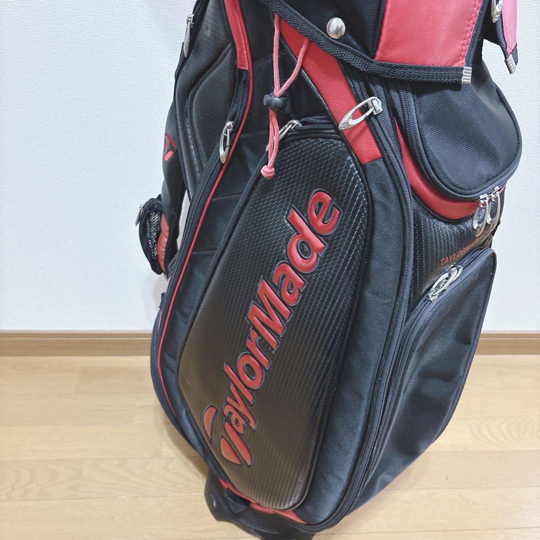 K463 TaylorMade キャディバッグ 黒赤