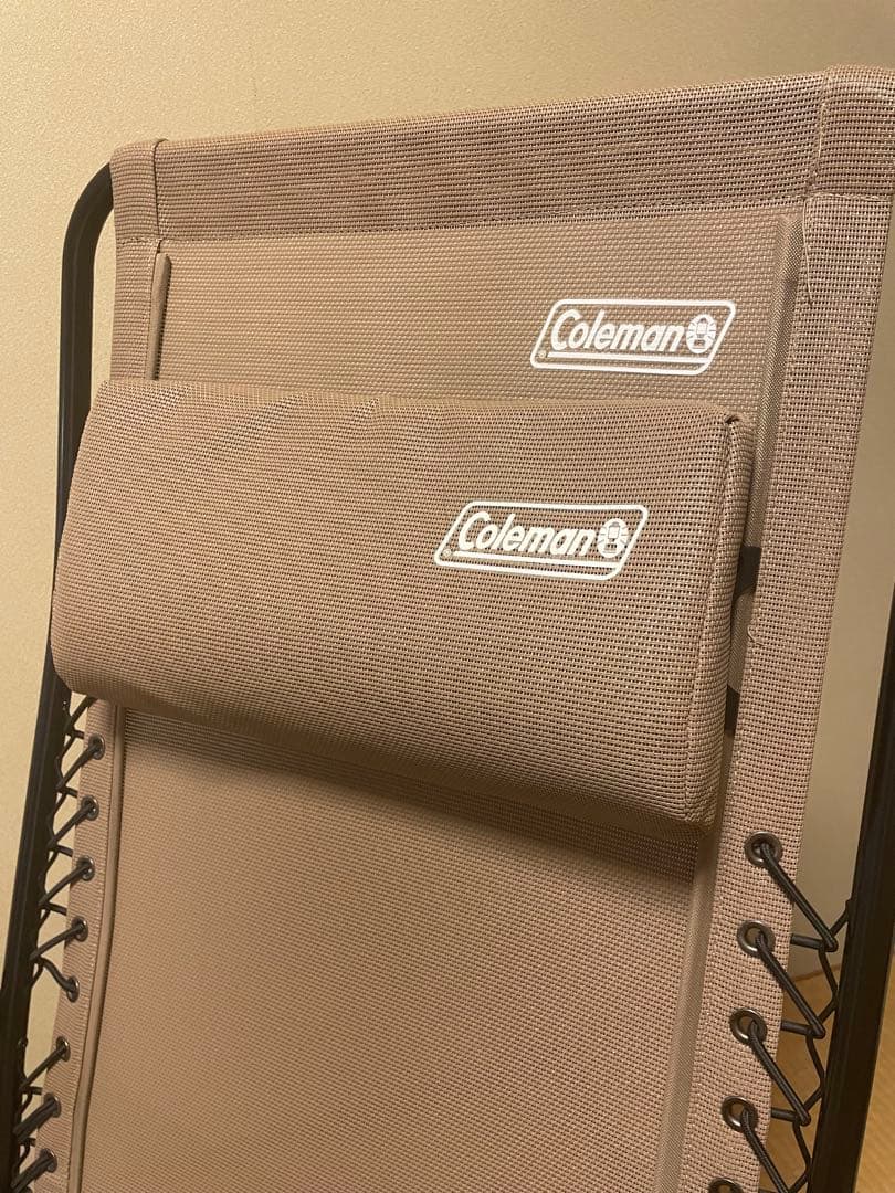 【美品】Coleman インフィニティチェア リクライニング ベージュ