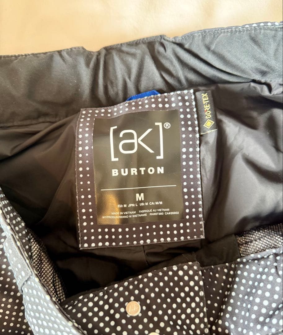 【中古】Burton バートンAK GORE-TEX swash パンツMサイズ