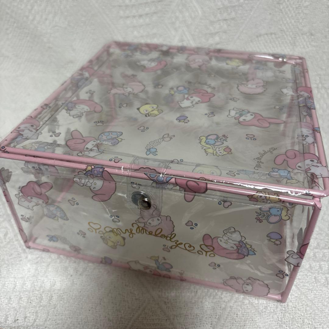 サンリオ　マイメロ　マイスウィートピアノ 蓋つき　クリアボックス