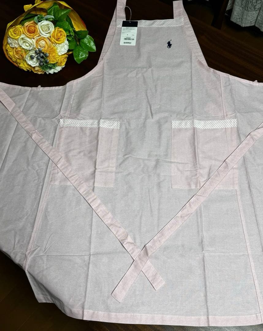 新品値札付☆Ralph Laurenラルフローレンニューオックスソリッドエプロン