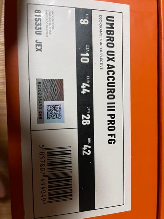 UX ACCURO 3 28cm アンブロ　スパイク