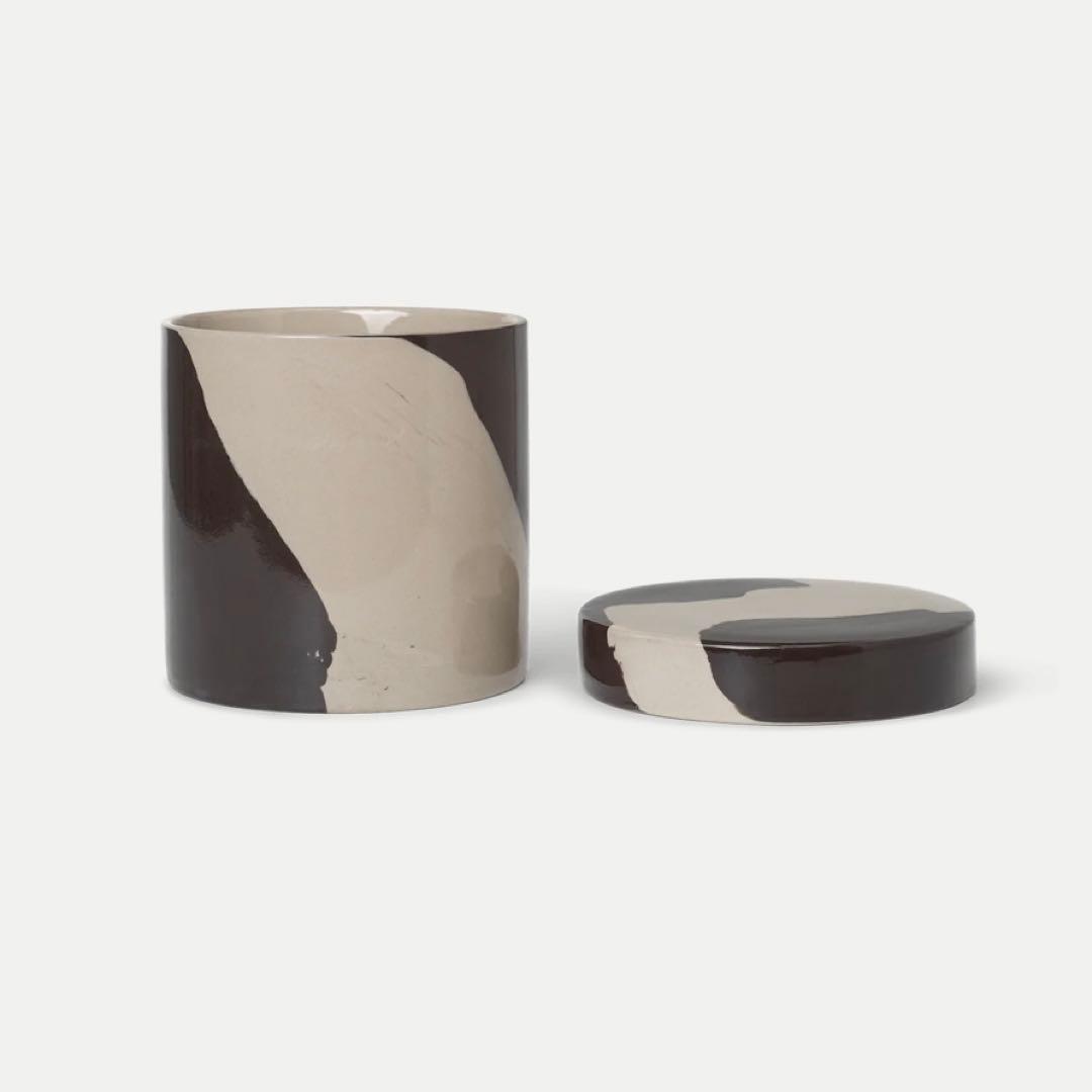 食器 ferm LIVING Inlay Container Sand/Brown