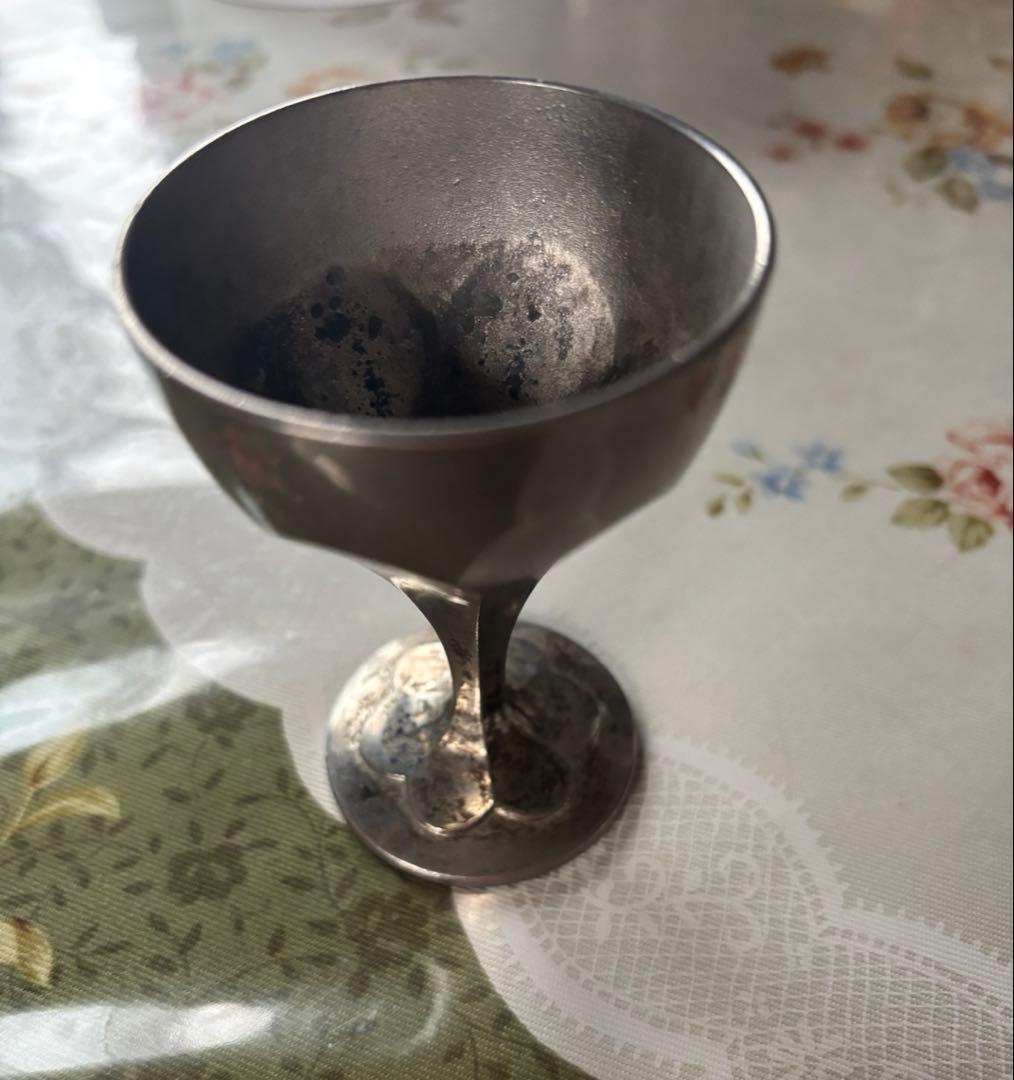 純銀 P.T 　酒杯　平安閣 銀杯