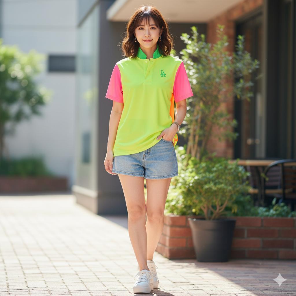 【MLB/Los Angeles Dodgers】ポリメッシュポロシャツ S