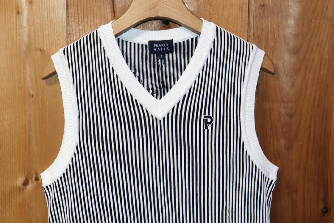 新品 パーリーゲイツ ニットベスト (4/M) Ⓗ