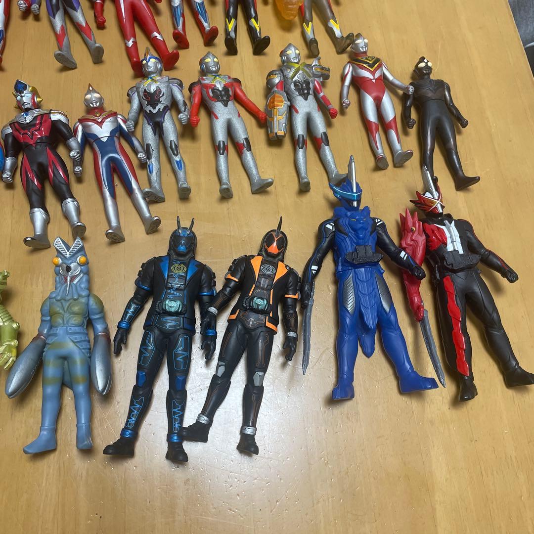 ウルトラマン・仮面ライダー★ソフビ他、まとめ売り★