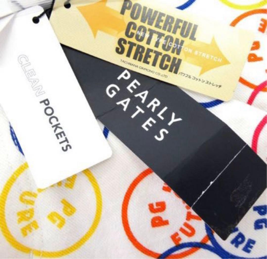 PEARLY GATES スマイリーフェイスパンツ