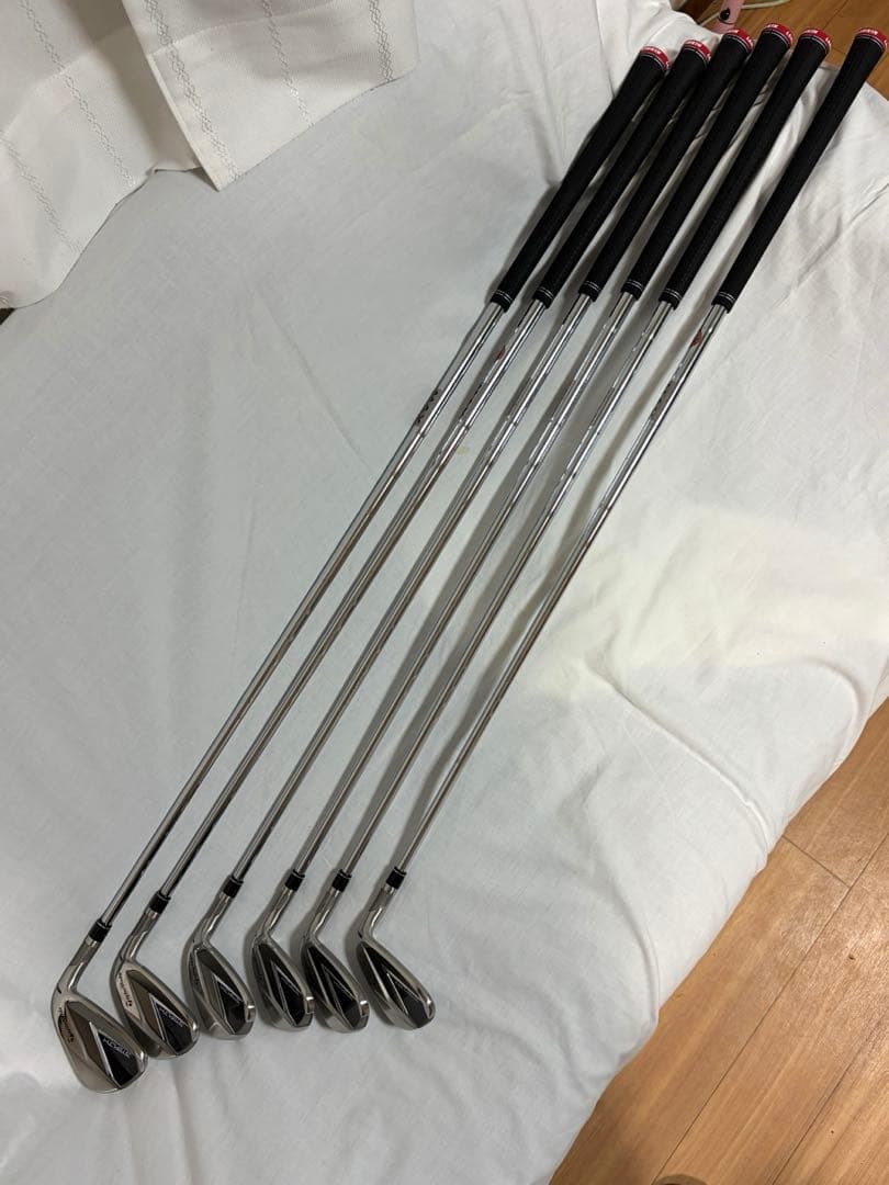 【極美品】ステルス アイアン スチールS テーラーメイド6本セット（6〜AW）