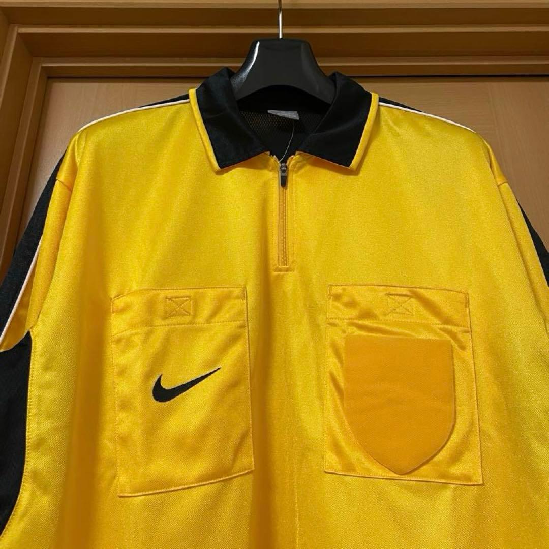 未使用 デッドストック ナイキ サッカー レフェリー ゲームシャツ ハーフジップ