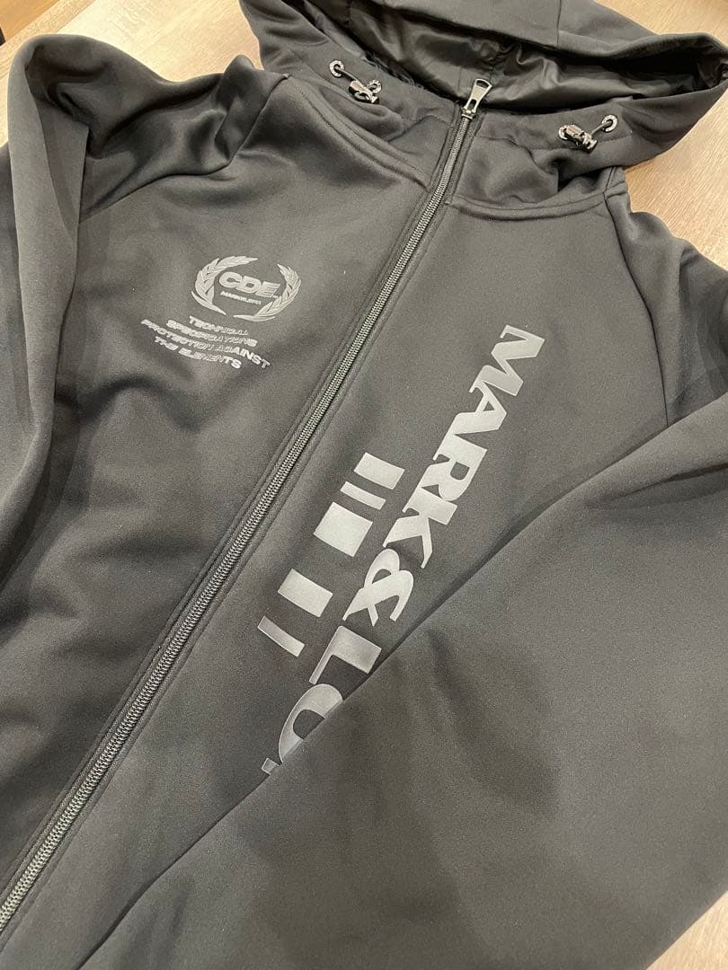MARK&LONA CODE フーディートップ ブラック サイズM