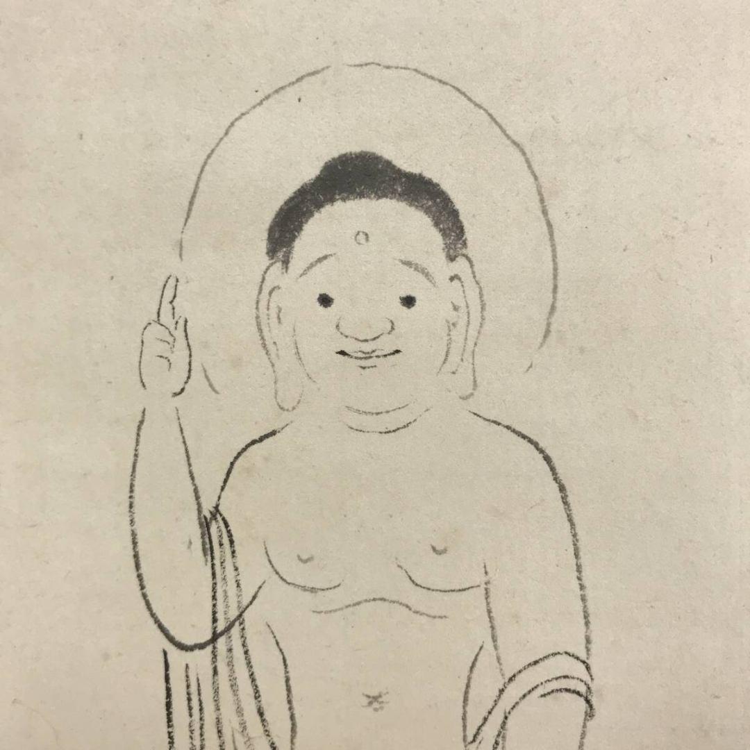 真作/棲霞/修禅寺/修善寺観音/仏掛軸/横物/掛軸☆宝船☆AL-33