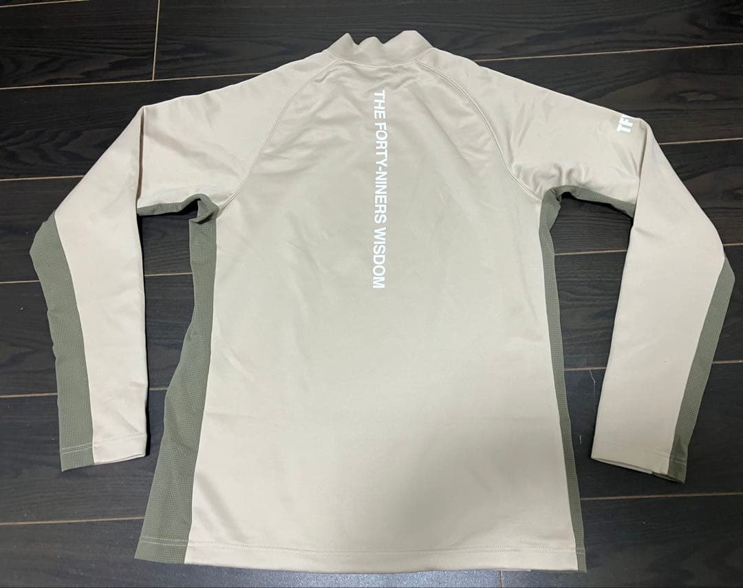 TFW49 モックネックロングTシャツ　ベージュ　M