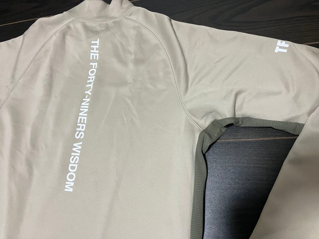 TFW49 モックネックロングTシャツ　ベージュ　M