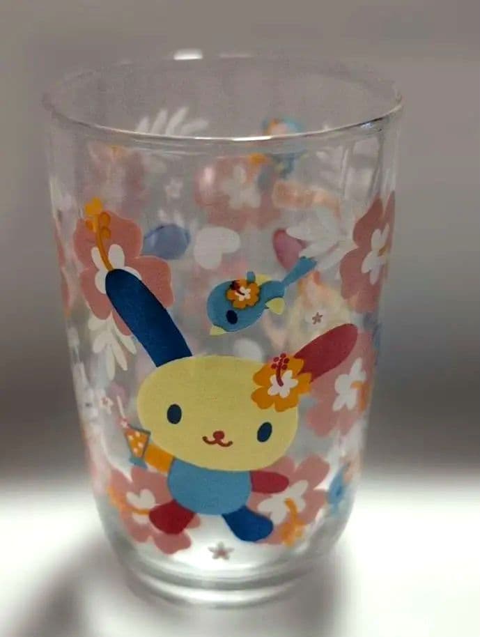 激レア！ウサハナ　グラス　ハイビスカス　2005年　レトロ　サンリオ