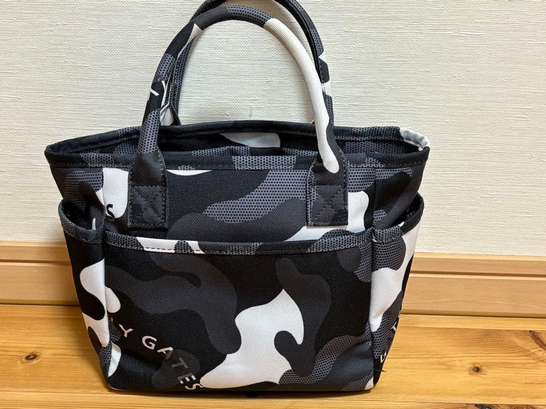 【美品】PEARLY GATES ブラックカモ　バッグ2点セット