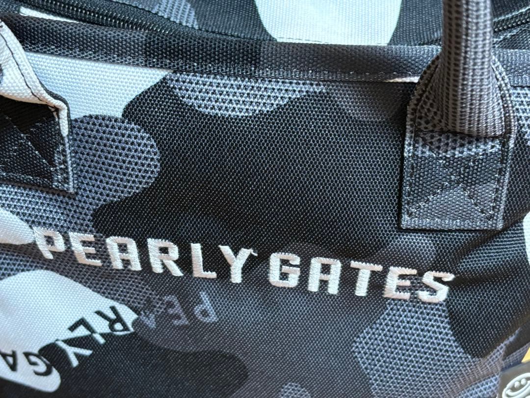 【美品】PEARLY GATES ブラックカモ　バッグ2点セット