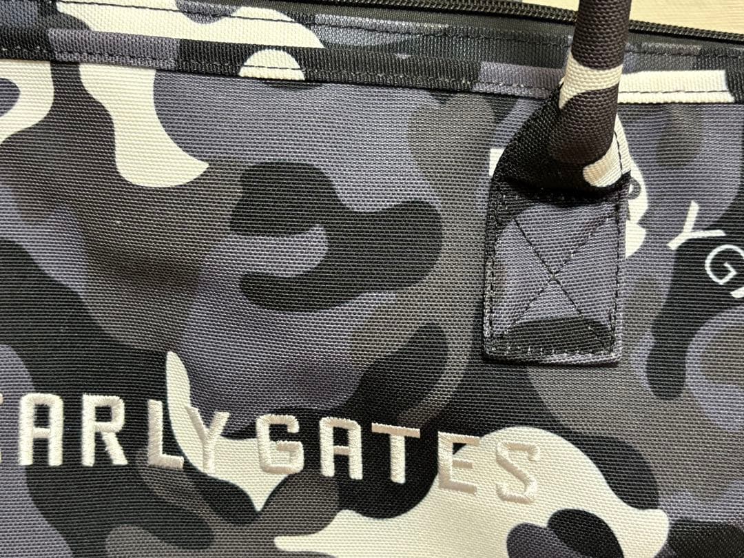 【美品】PEARLY GATES ブラックカモ　バッグ2点セット