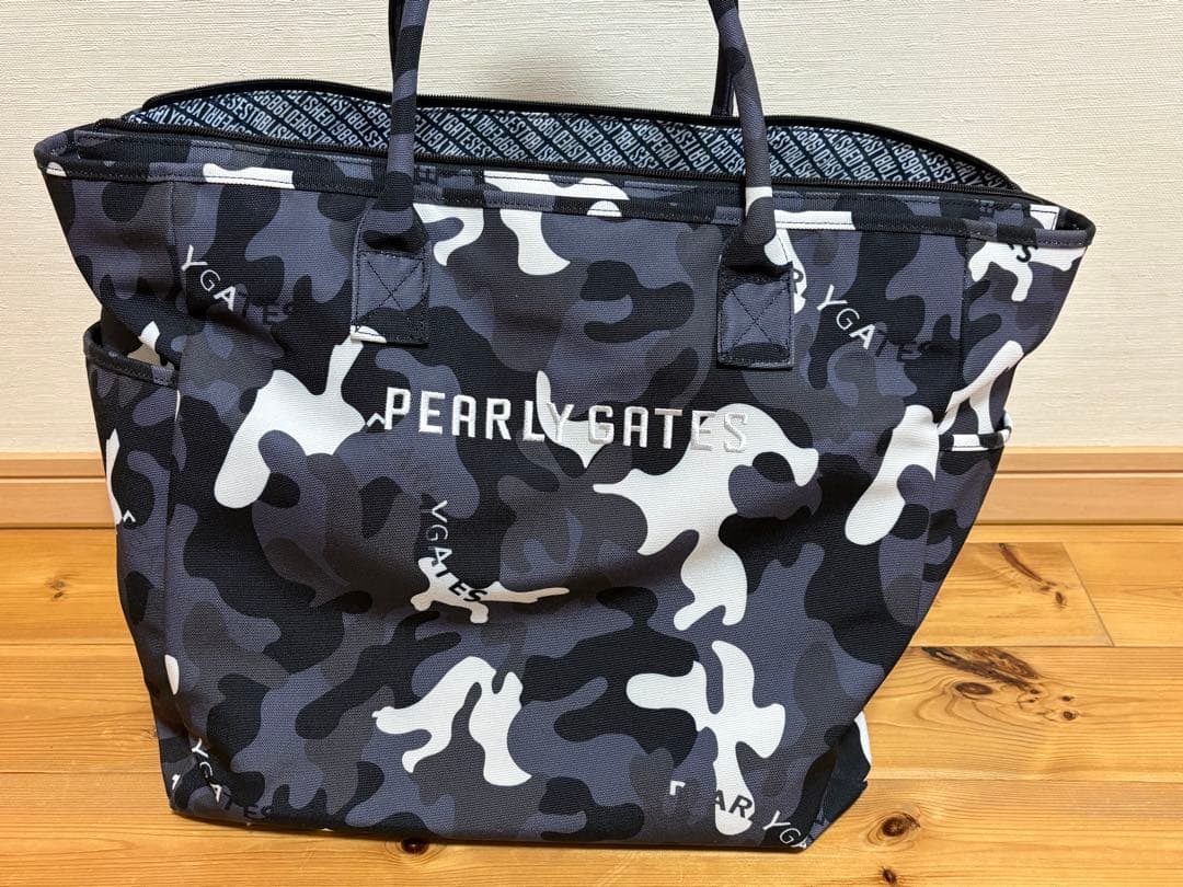 【美品】PEARLY GATES ブラックカモ　バッグ2点セット