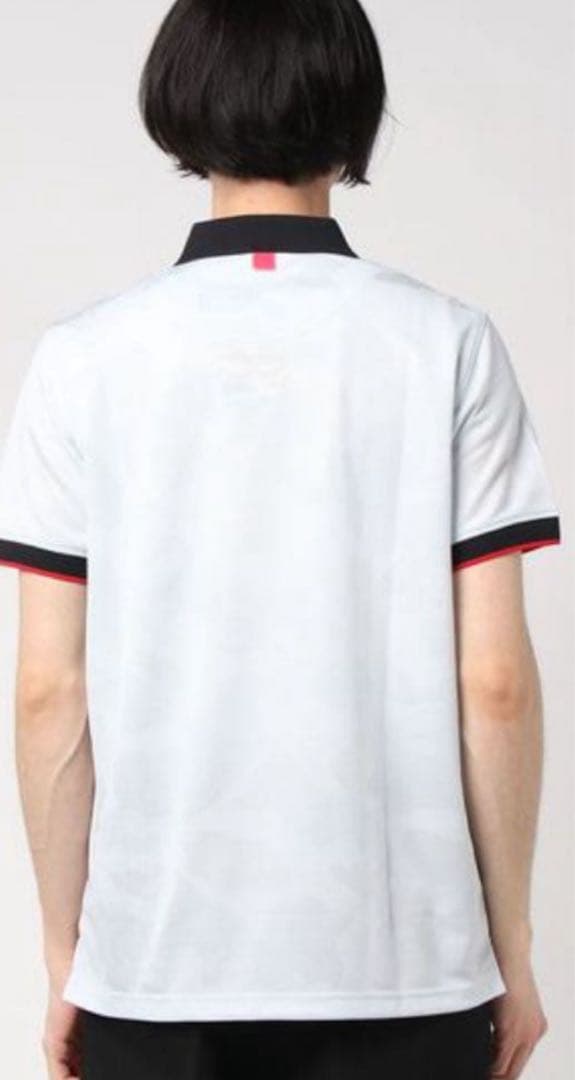 極美品 MARK&LONA ハーフジップ ポロシャツ スカルロゴ シャツ XL