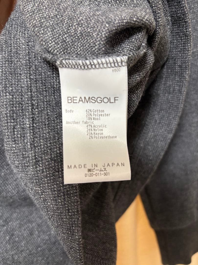 BEAMS GOLF ビームスゴルフ モックネック 長袖 ゴルフウェア グレー
