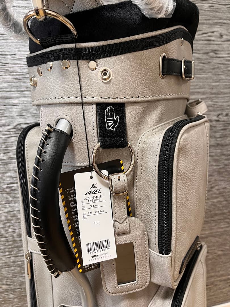 ゴルフバッグ・キャディバッグ　グレー　キャディーバッグ 新品