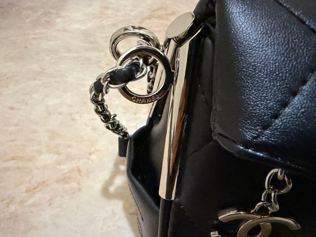 新品未使用　CHANEL ブラックレザー ショルダーバッグ　ノベルティ