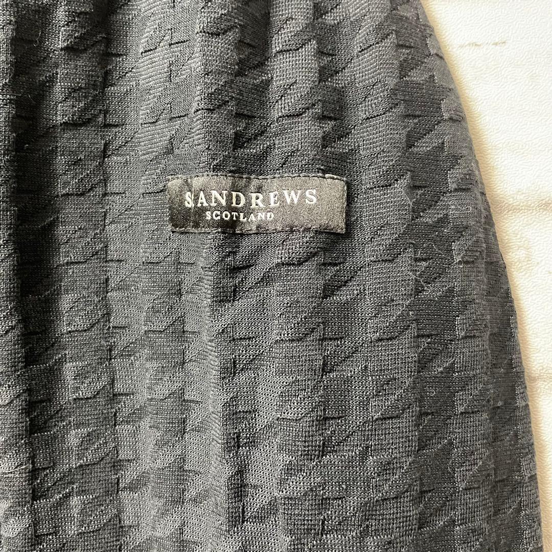 美品！ St ANDREWS ブラック ポロシャツ 長袖 ゴルフウェア