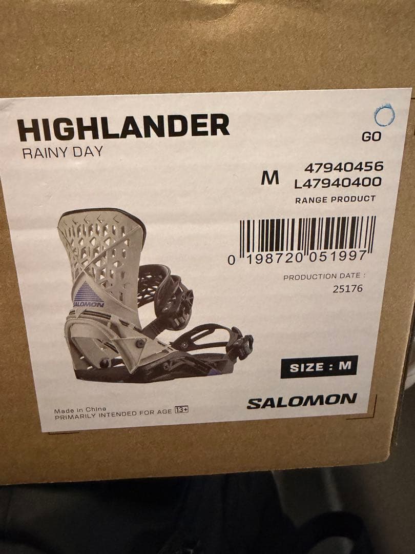 25-26モデル SALOMON HIGHLANDER スノーボードビンディング