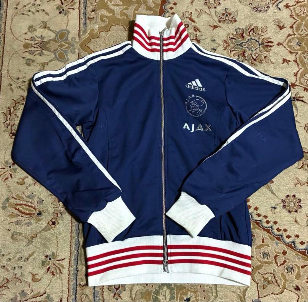 【美品】adidas アヤックス・トラックジャケット90s・万国旗タグ・非売品