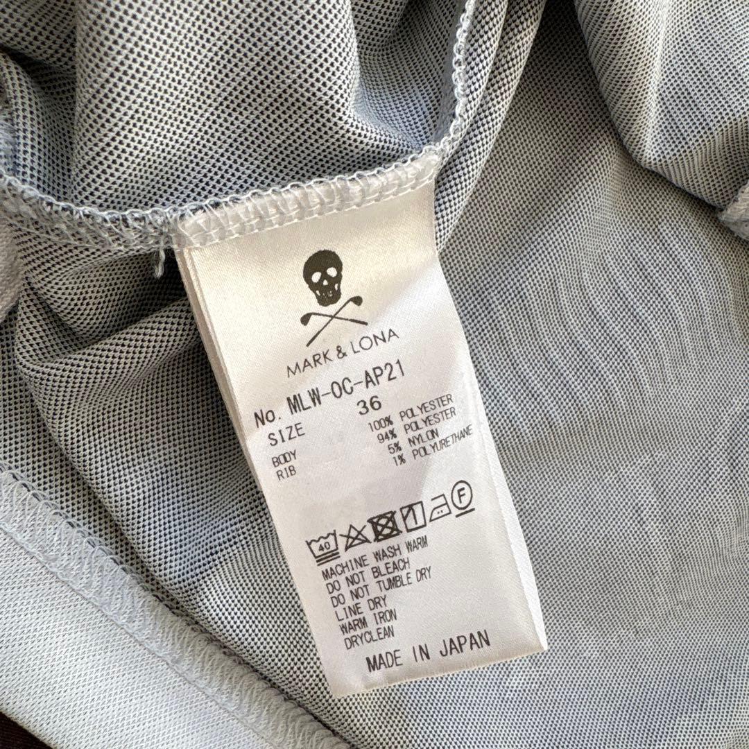 【美品】MARK & GOLF スカルデザインポロシャツ