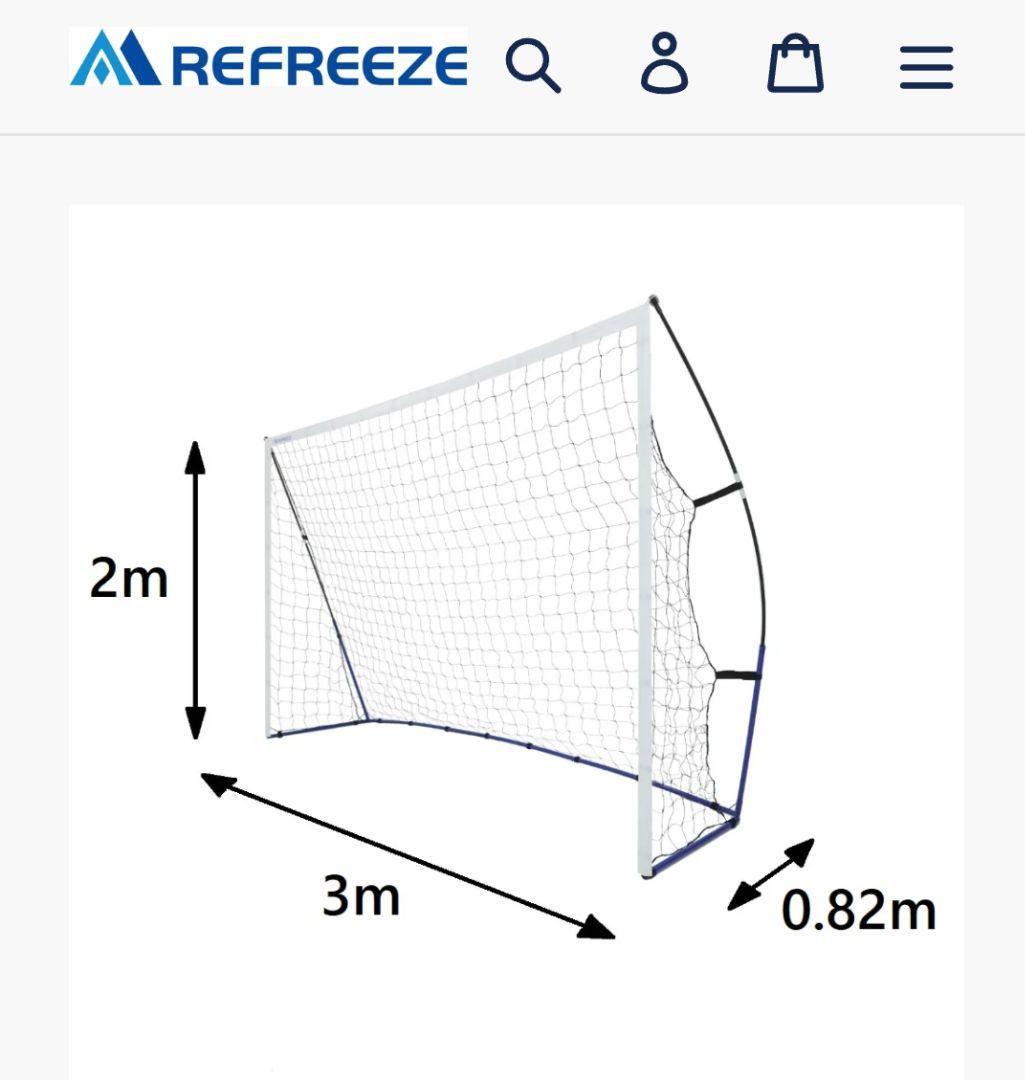 ★ヤン様用★【使用2回】REFREEZE 3×2m ポータブルゴール サッカー