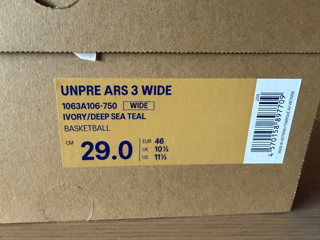 【値下げ可】 ASICS UNPRE ARS3 WIDE