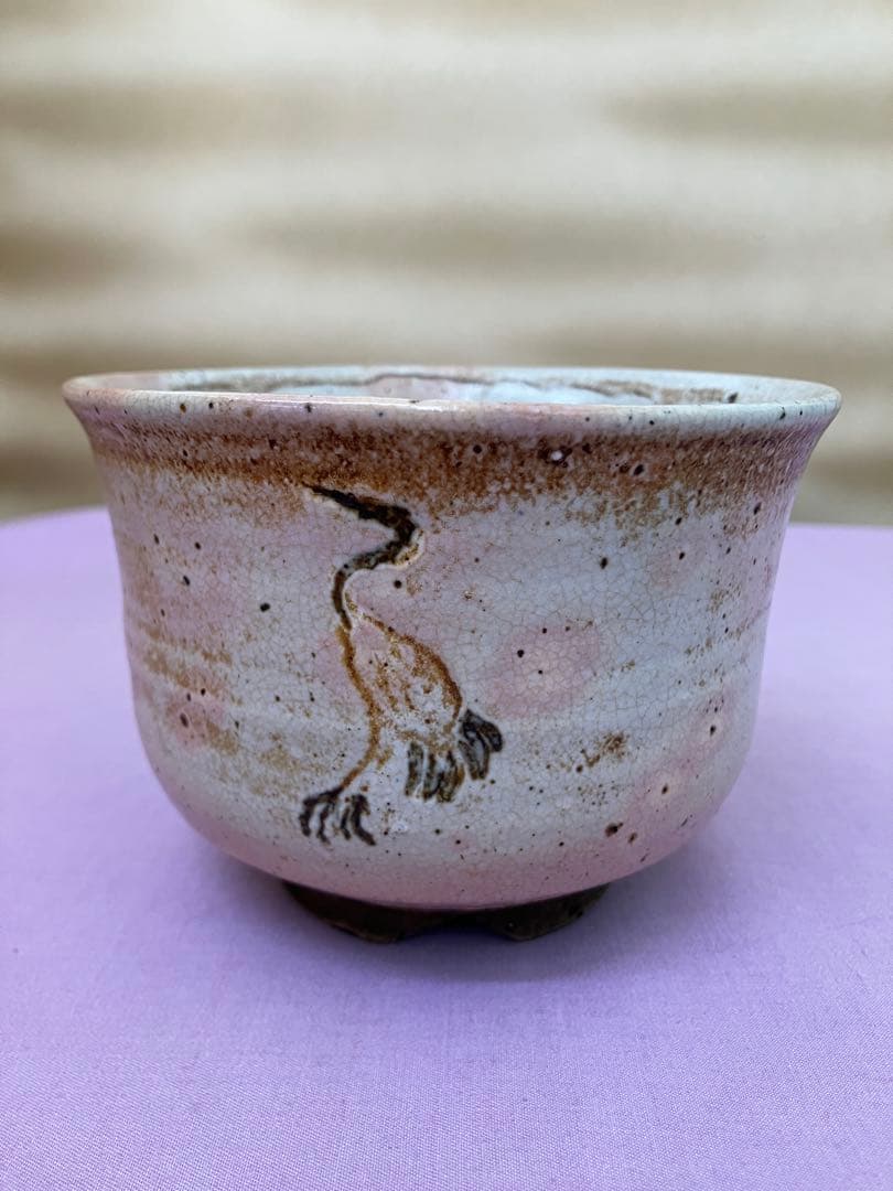 御本立鶴碗・青磁香合