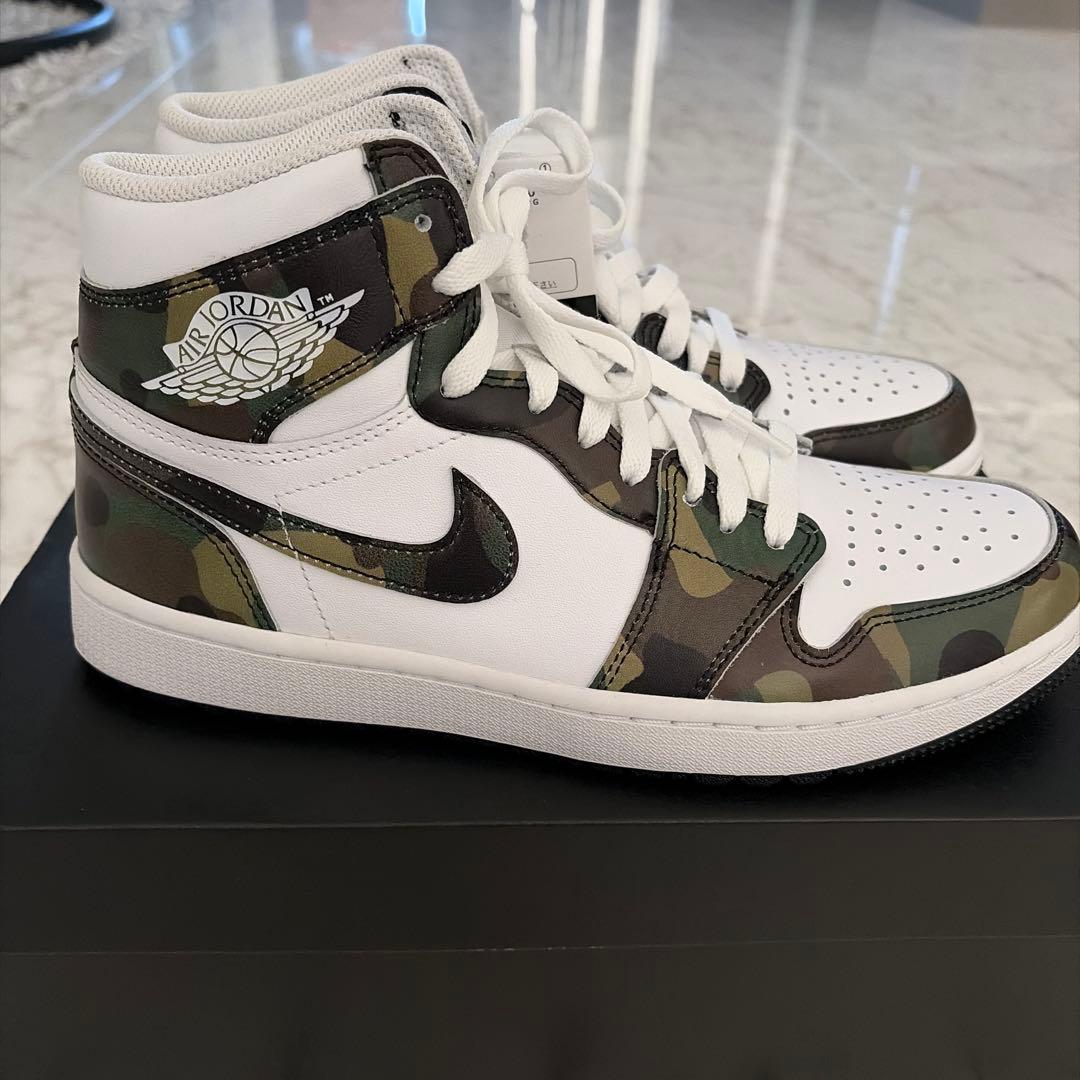 Nike Air Jordan 1 high G ホワイト/カモフラージュ