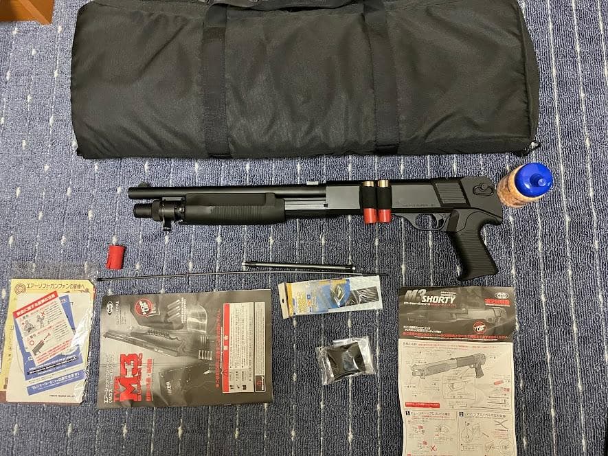 M3 Shorty ショットガン ガンケース及び予備弾付き　3発同時発射