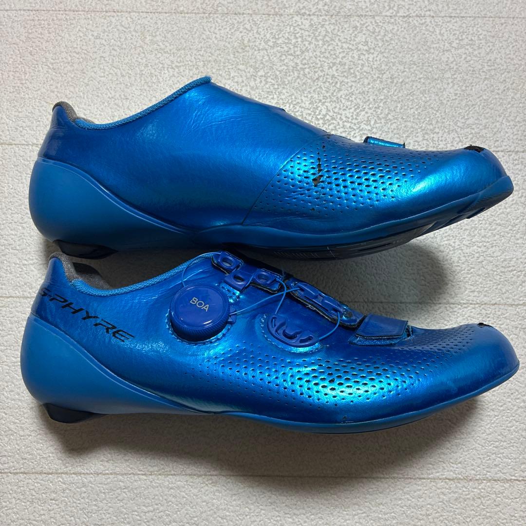 Shimano RC9T BOA ダイヤル ロードバイクシューズ 青　39.5