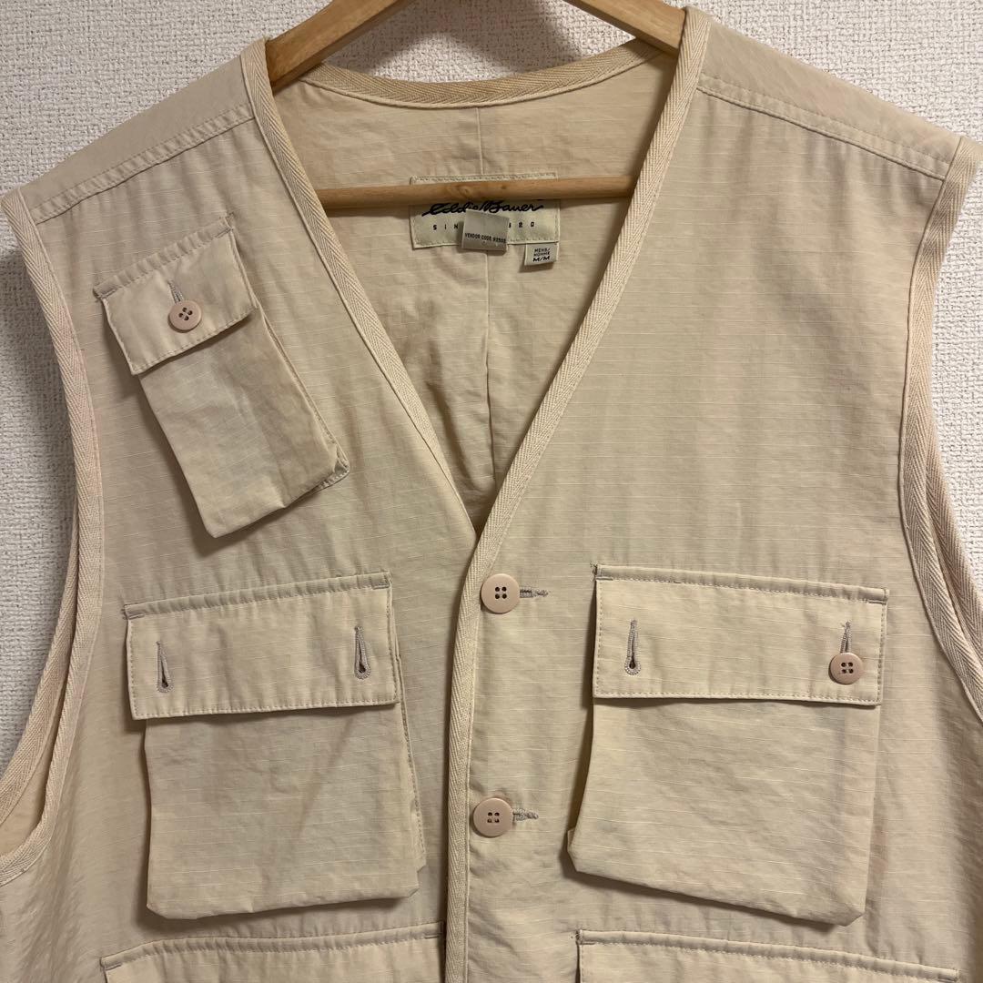 Eddie Bauer フィッシングベスト M ベージュ