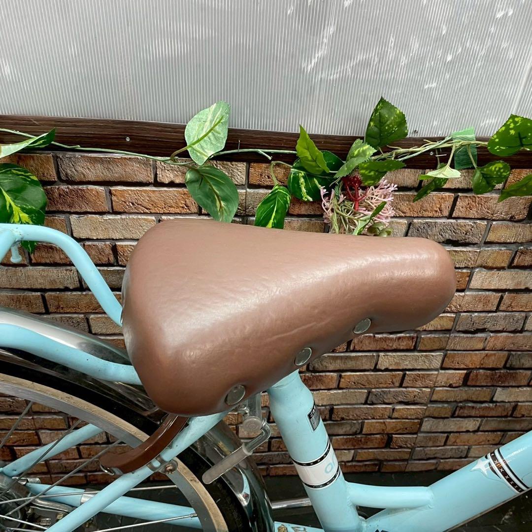【124】子供用自転車 子供車 ami 水色 22インチ 変速付き