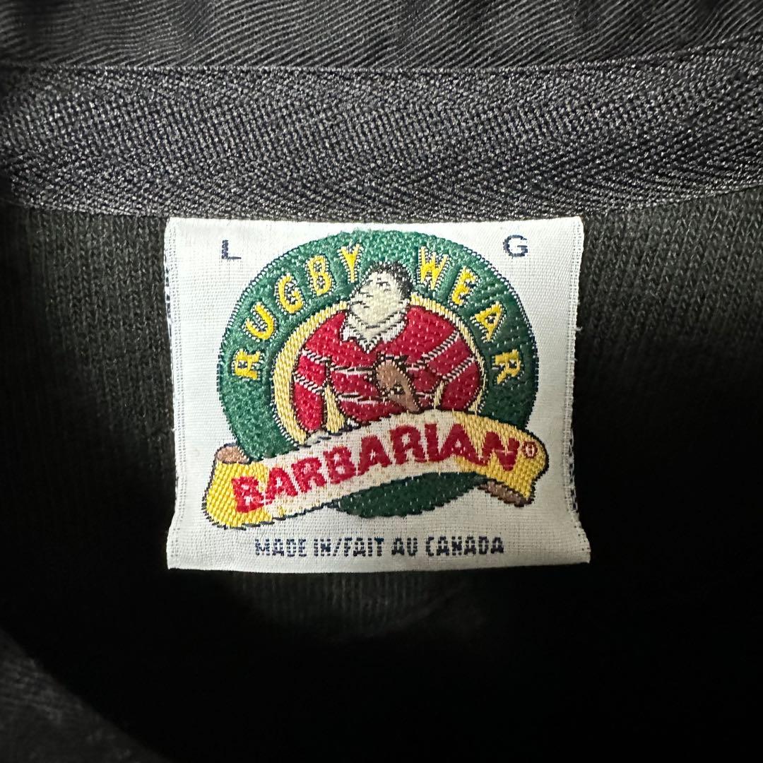 【超希少◎】BARBARIAN　ラガーシャツ　国旗　刺繍　ゆるだぼ　完売モデル◎