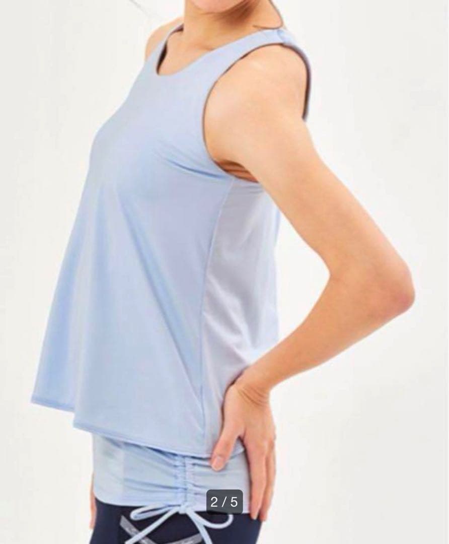 ヨガ　タンクトップ　M 定価11000円　サックスブルー　LAVA SUKALA