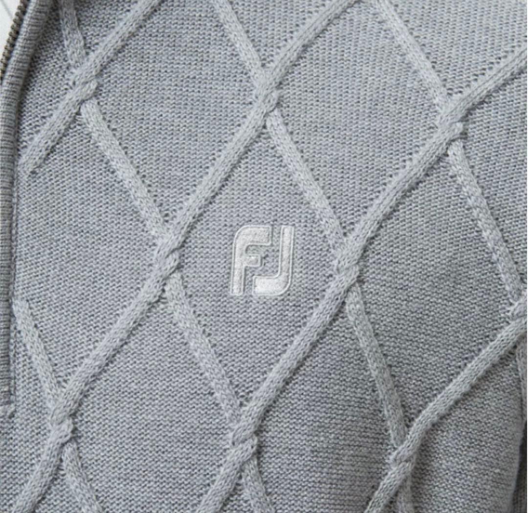FootJoy アーガイル防風ハーフジップセーター FJ-F22-M05