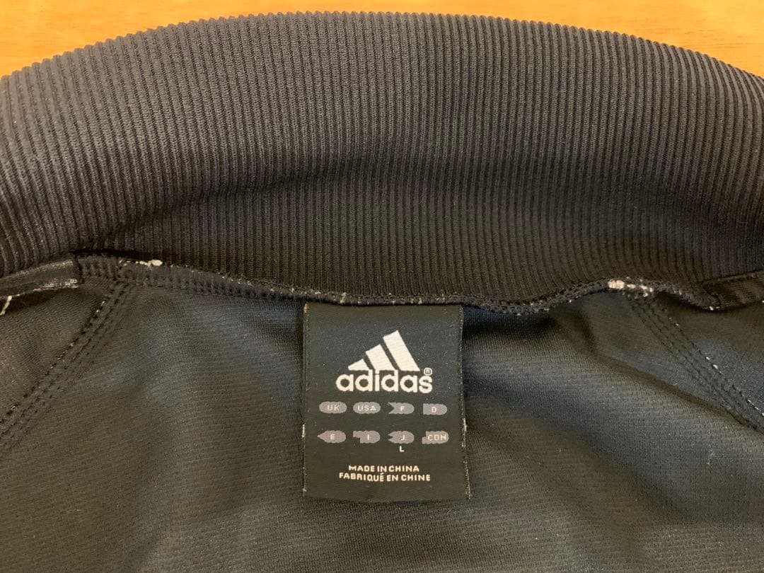 N1206-08★adidas ジャージ上下セット 黒 climalite