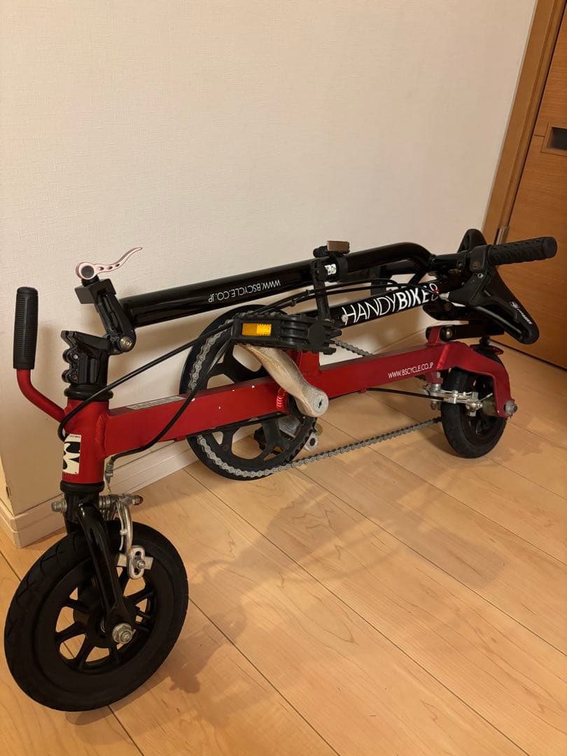 折りたたみ自転車 HANDYBIKE 8 レッド/ブラック