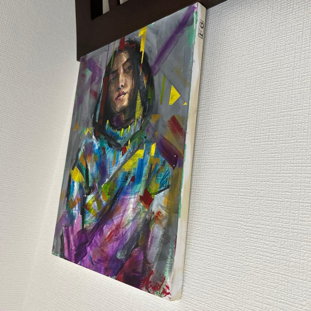 女性像　アクリル画　原画